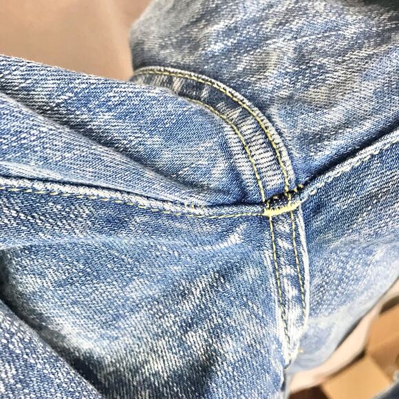 American Eagle Men's 28x32 Flex Acid Wash Destroyed Skinny Denim Jeans - Picture 8 of 12